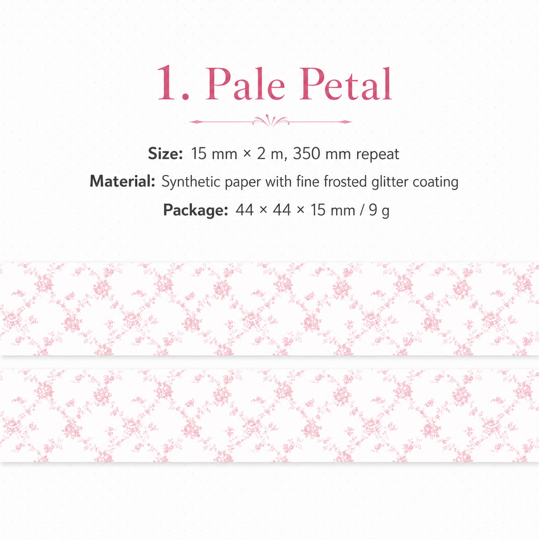 Floral Dreams Synthetic Washi Tape Set
