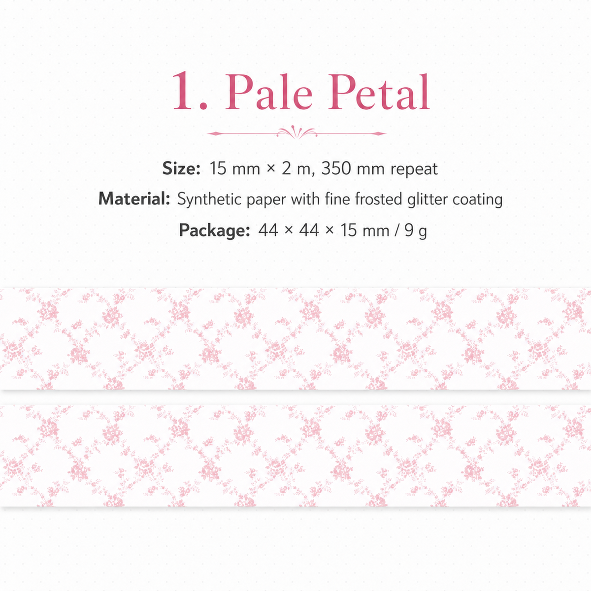 Floral Dreams Synthetic Washi Tape Set