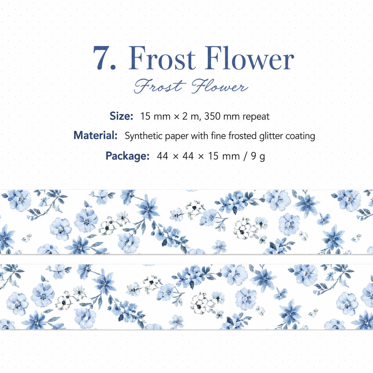 Floral Dreams Synthetic Washi Tape Set