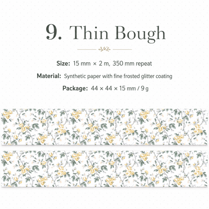 Floral Dreams Synthetic Washi Tape Set