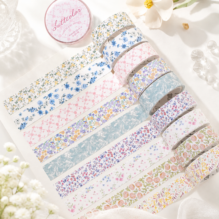 Floral Dreams Synthetic Washi Tape Set - main product view | Lumiyear