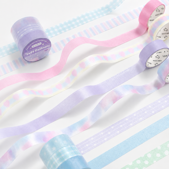 Soft Candy Diary Pearlescent Washi Tape Set (3 Rolls) - main product view | Lumiyear