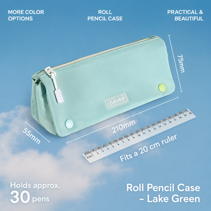 Roll Pencil Case Multi-Layer Washable Pen Pouch