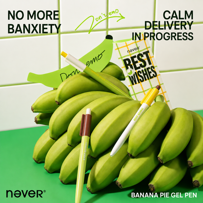 Banana Pie Color-Block Gel Pen Set (3 Pcs)