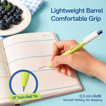 Blueberry Pie Color-Block Gel Pen Set (3 Pcs)