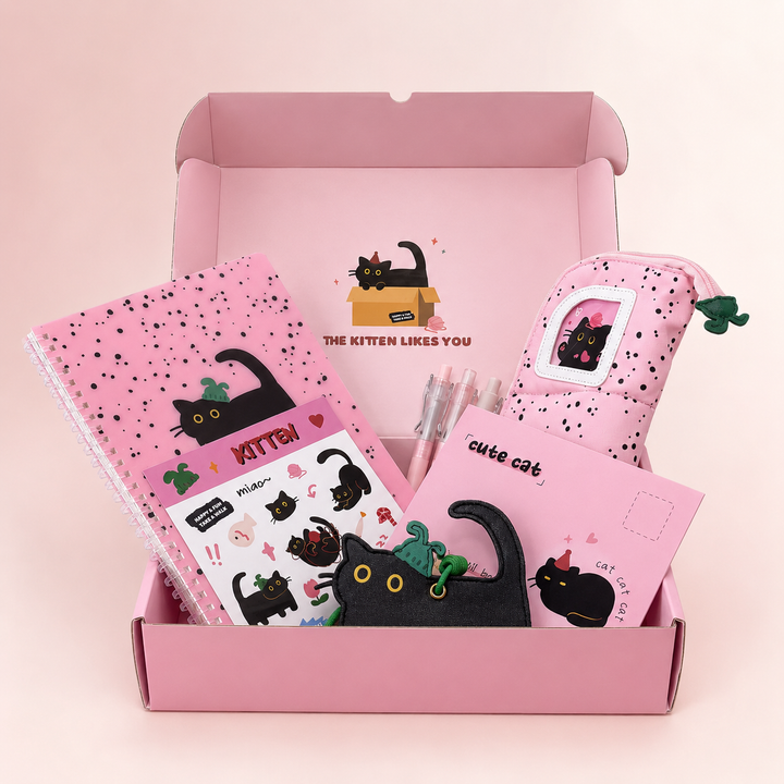 Yarn Kitten Aesthetic Stationery Gift Box Set (7 Items)