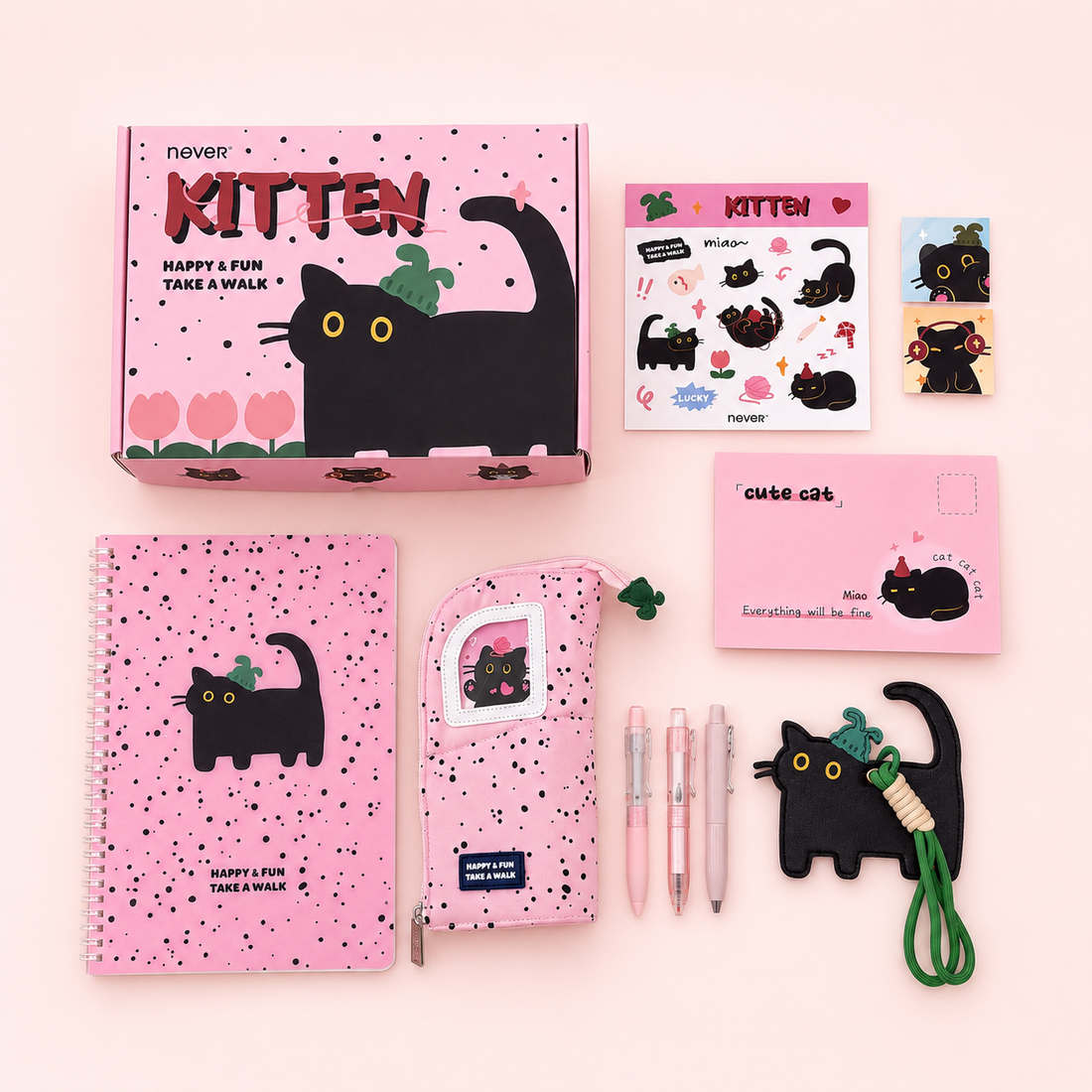 Yarn Kitten Aesthetic Stationery Gift Box Set (7 Items)