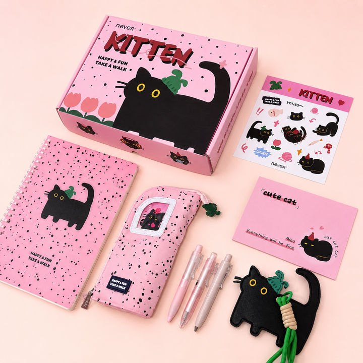 Yarn Kitten Aesthetic Stationery Gift Box Set (7 Items)