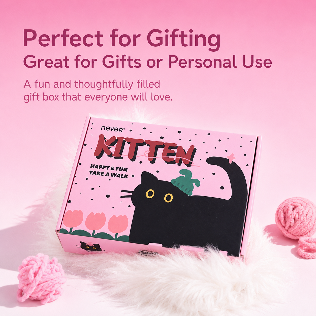 Yarn Kitten Aesthetic Stationery Gift Box Set (7 Items)