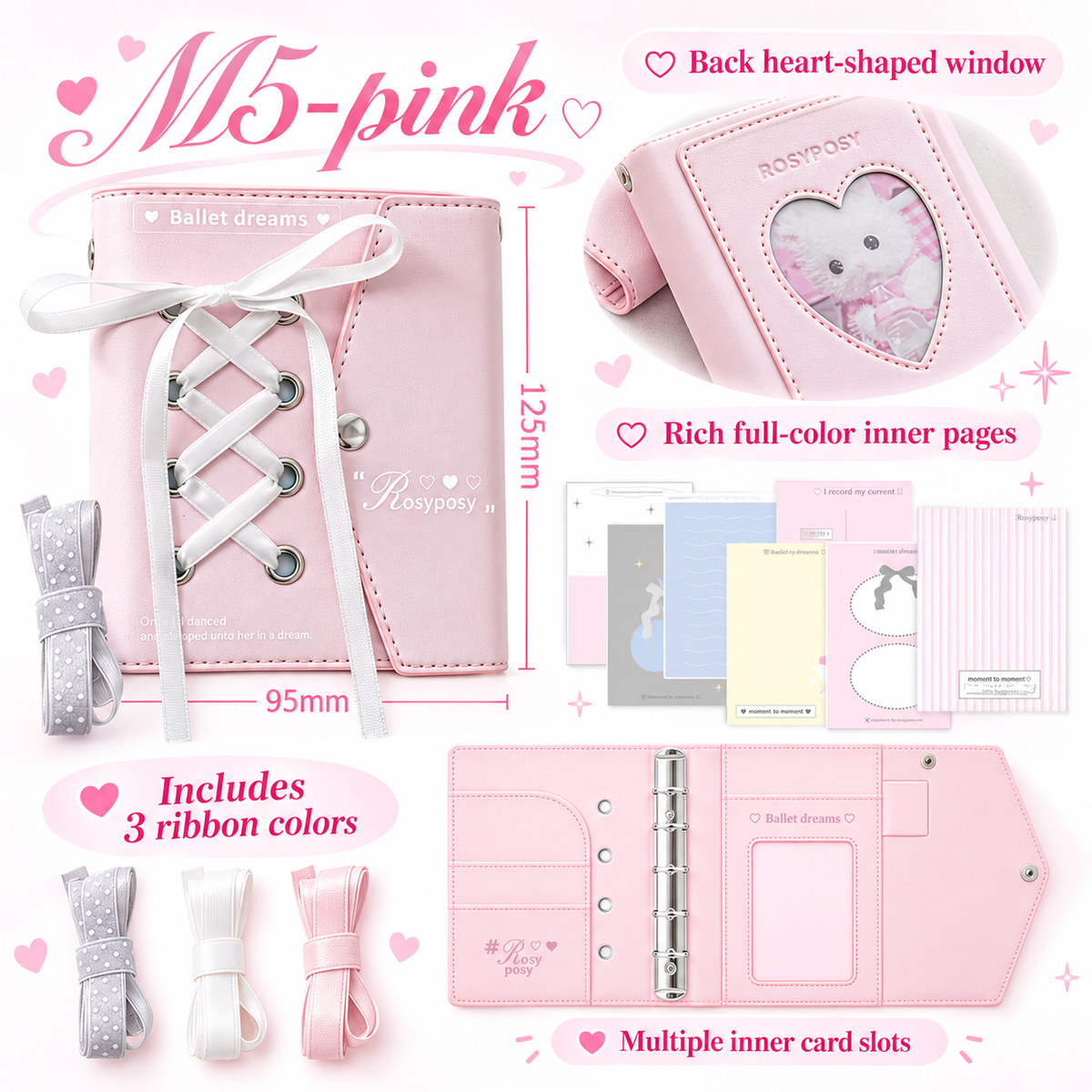 Pink Bow Stationery Gift Set 🎀