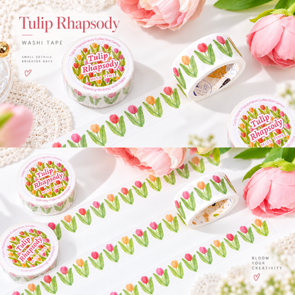 Floral Scenery Botanical Washi Tape (20mm x 2m)