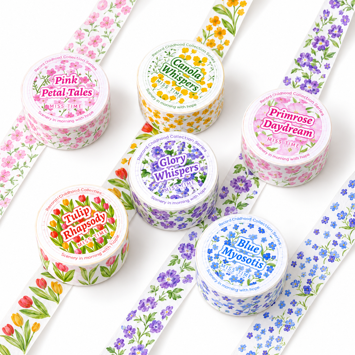 Floral Scenery Botanical Washi Tape (20mm x 2m)