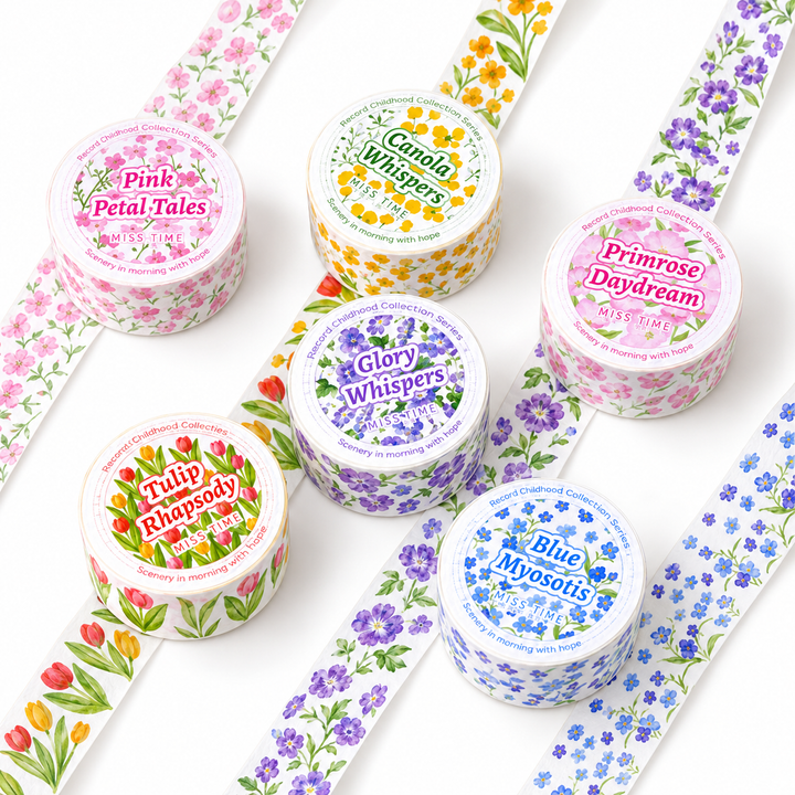 Floral Scenery Botanical Washi Tape (20mm x 2m) - main product view | Lumiyear