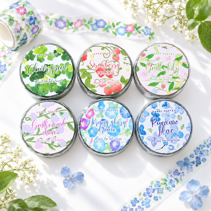 Flower Vine Story Glitter PET Tape (15mm x 2m) - main product view | Lumiyear