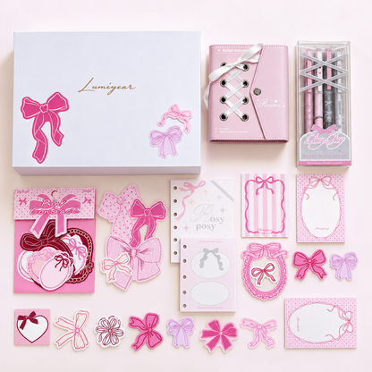 Pink Bow Stationery Gift Set 🎀