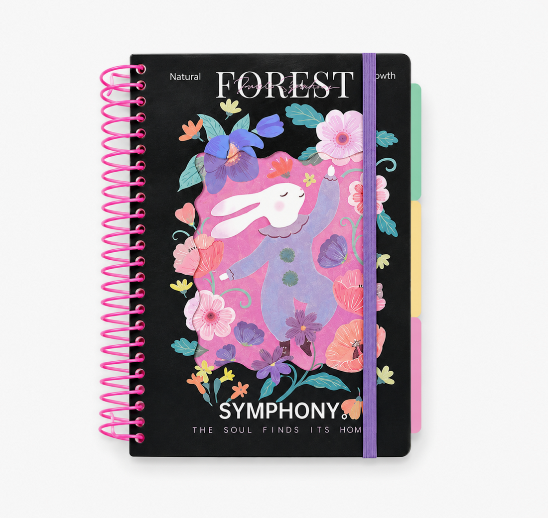 "Symphony of the Wild" A5 Large Spiral Notebook
