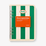 A5 Clear PVC Ring Binder Notebook ｜Undated Daily Planner