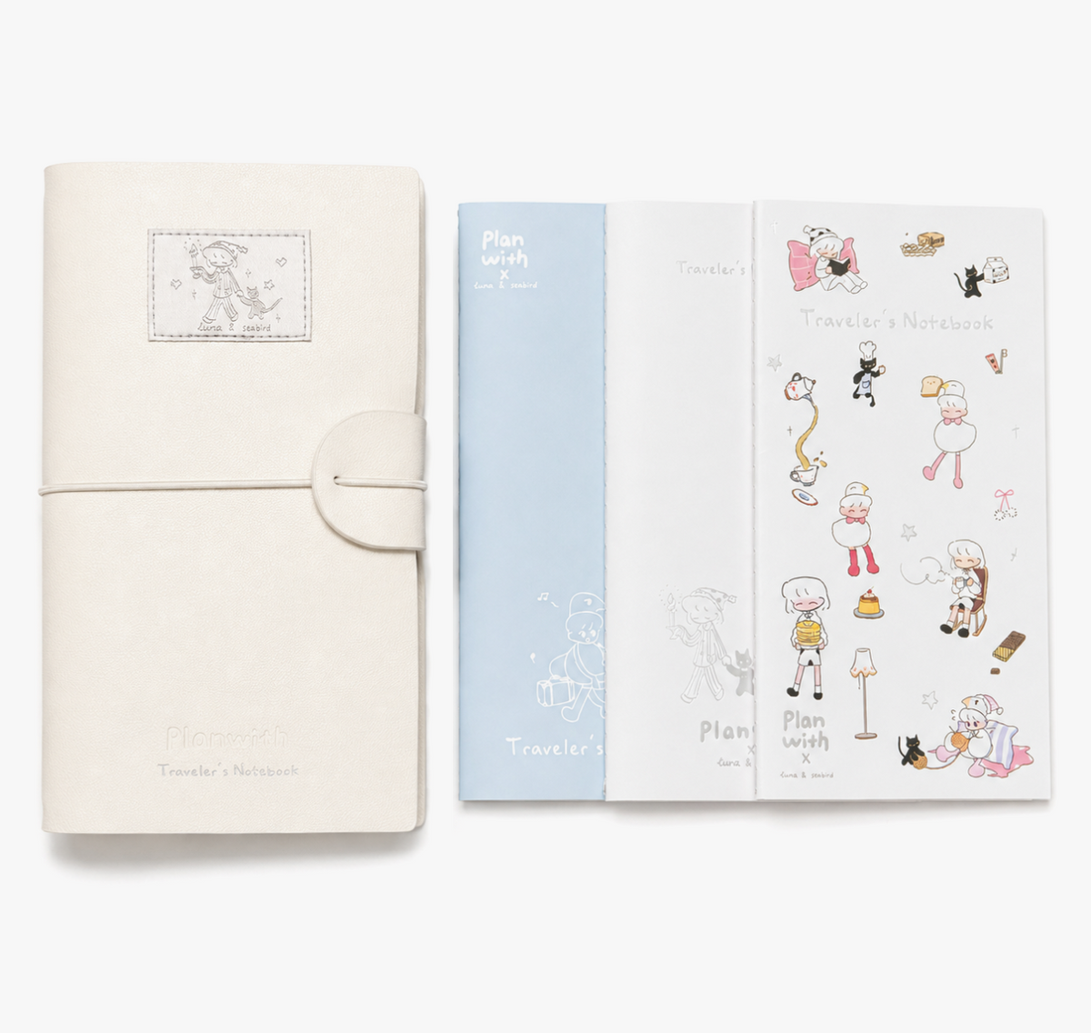 Planwith TN Traveler's Notebook Set (3 Inserts / 184 Pages) - main product view | Lumiyear