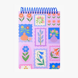 "Pastoral Florals" A5 Top-Flip Spiral Notebook