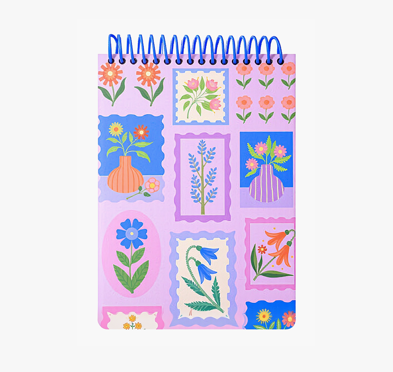 "Pastoral Florals" A5 Top-Flip Spiral Notebook