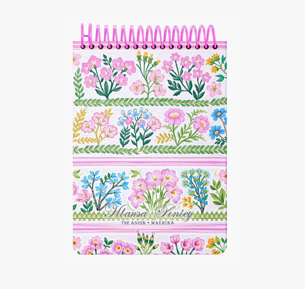 "Pastoral Florals" A5 Top-Flip Spiral Notebook