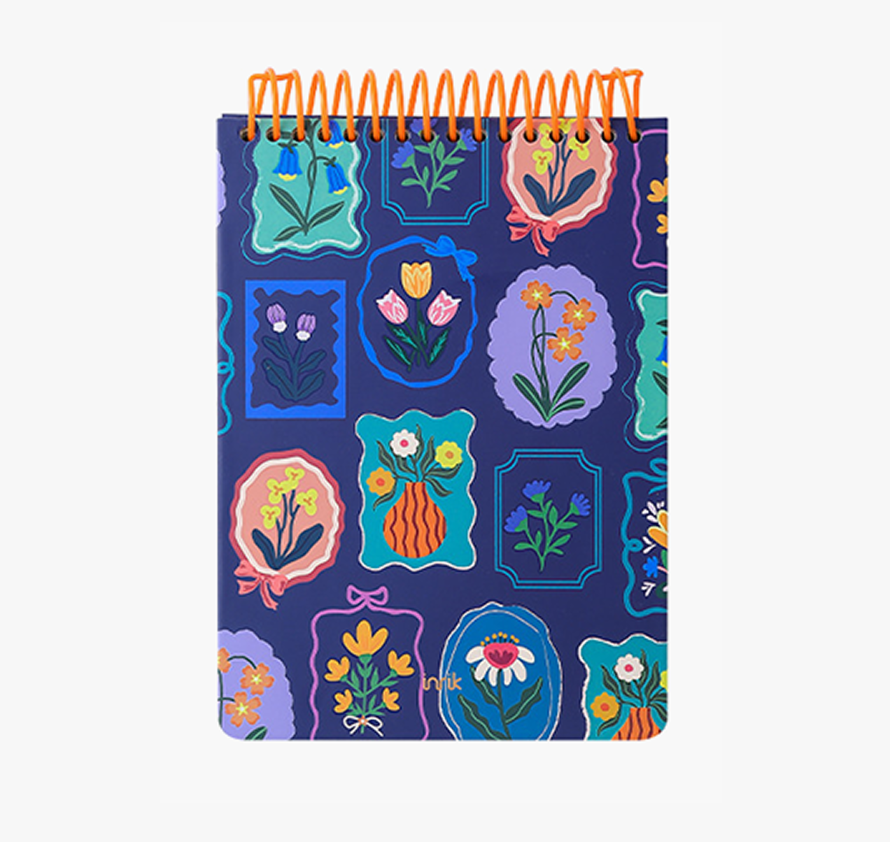"Pastoral Florals" A5 Top-Flip Spiral Notebook