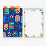 "Pastoral Florals" A5 Top-Flip Spiral Notebook