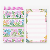"Pastoral Florals" A5 Top-Flip Spiral Notebook