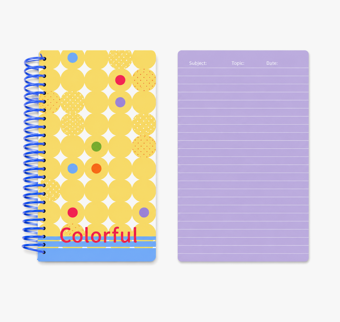 "Polka Dot Series" Soft Spiral Notebook