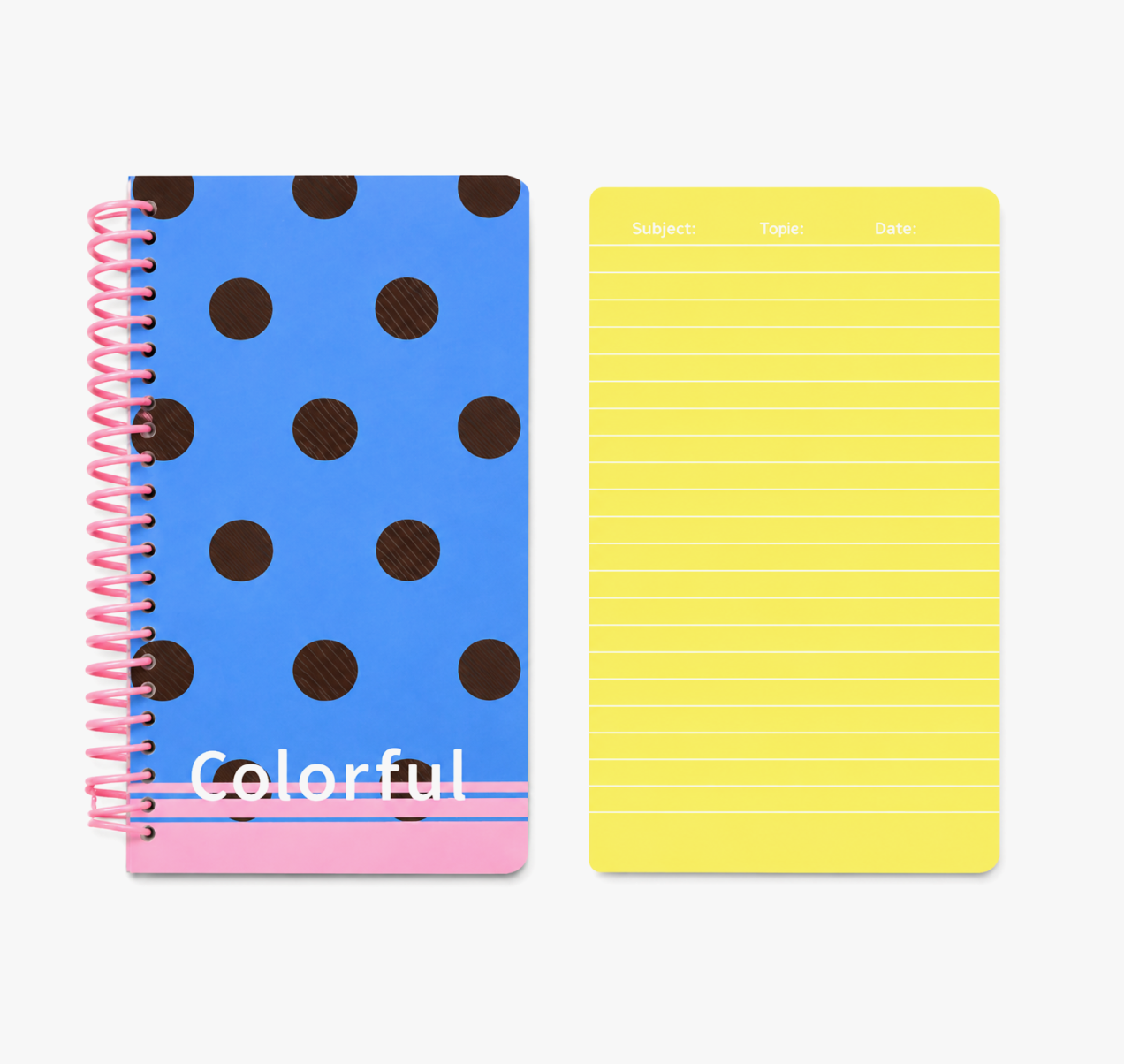 "Polka Dot Series" Soft Spiral Notebook