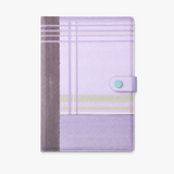 "Plaid Series" B5 Snap-Closure PU Leather Notebook
