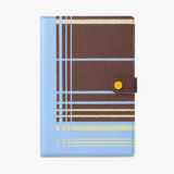 "Plaid Series" B5 Snap-Closure PU Leather Notebook