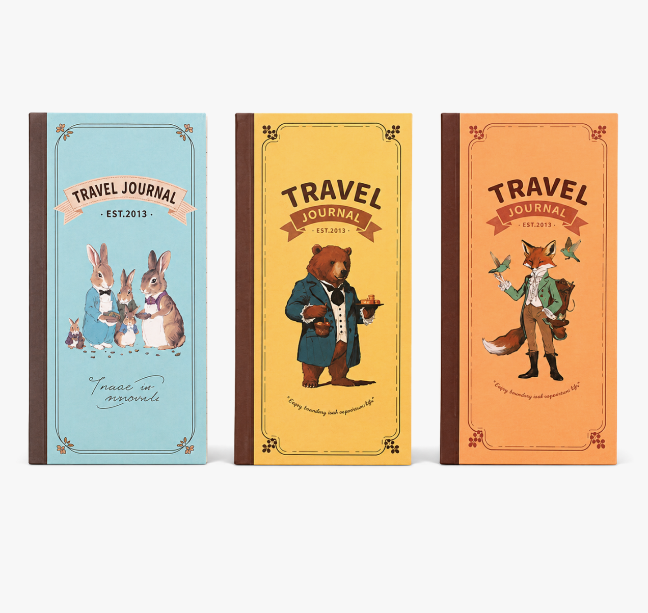 "Vintage Tales" Weeks Travel Journal (Set of 3)