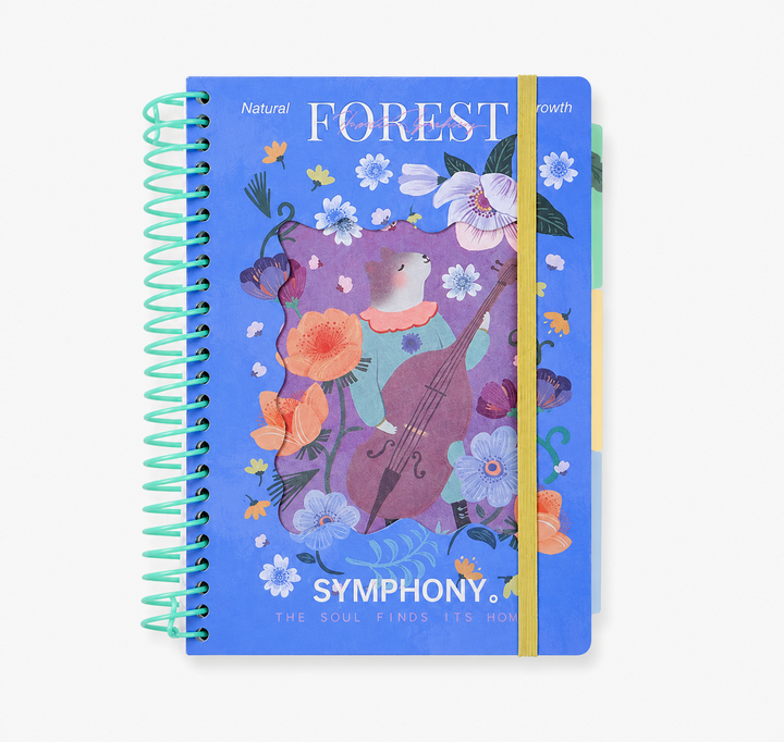 "Symphony of the Wild" A5 Large Spiral Notebook
