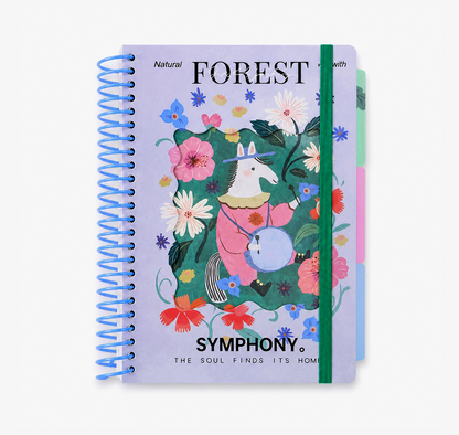 "Symphony of the Wild" A5 Large Spiral Notebook