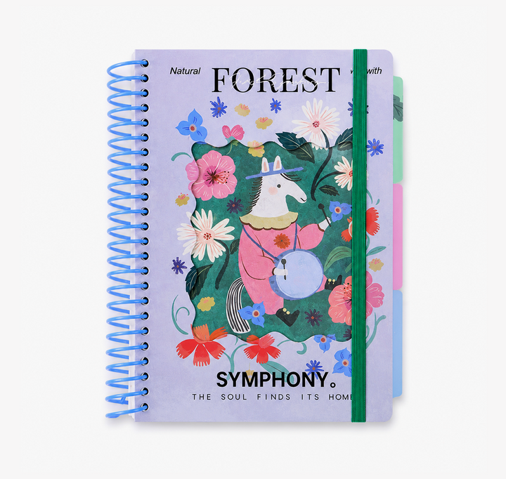 "Symphony of the Wild" A5 Large Spiral Notebook