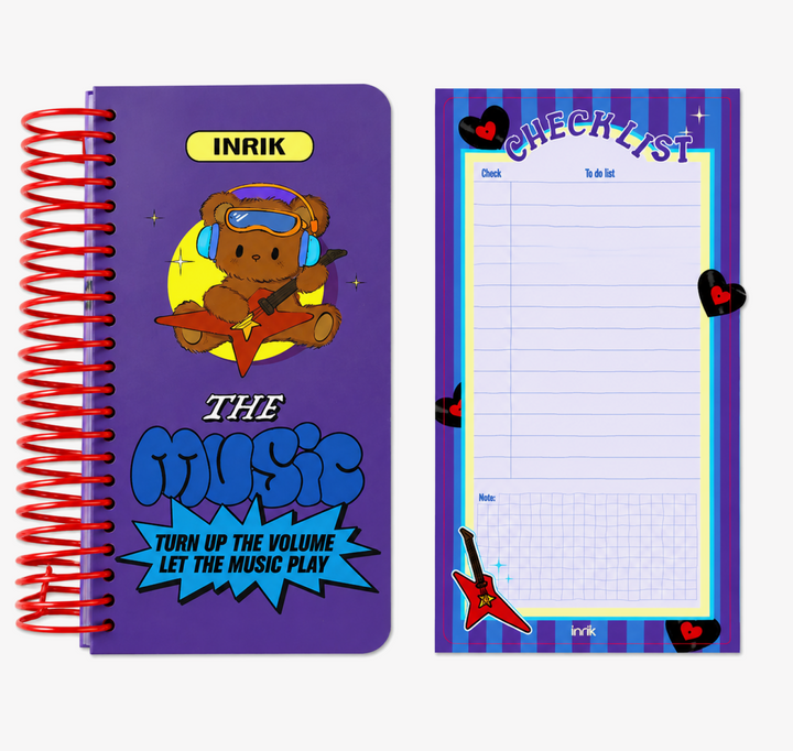 Illustrated 48K Spiral Notebook by inrik - aesthetic stationery and journaling supplies at Lumiyear