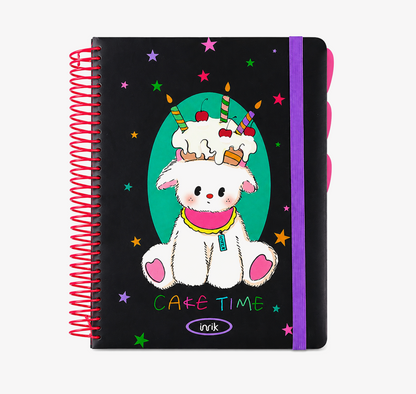 A4 Spiral Notebook with Elastic Band