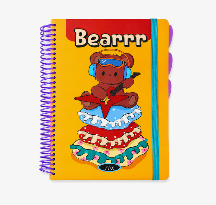 A4 Spiral Notebook with Elastic Band
