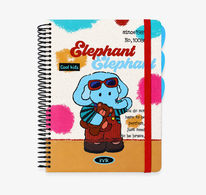 A4 Spiral Notebook with Elastic Band