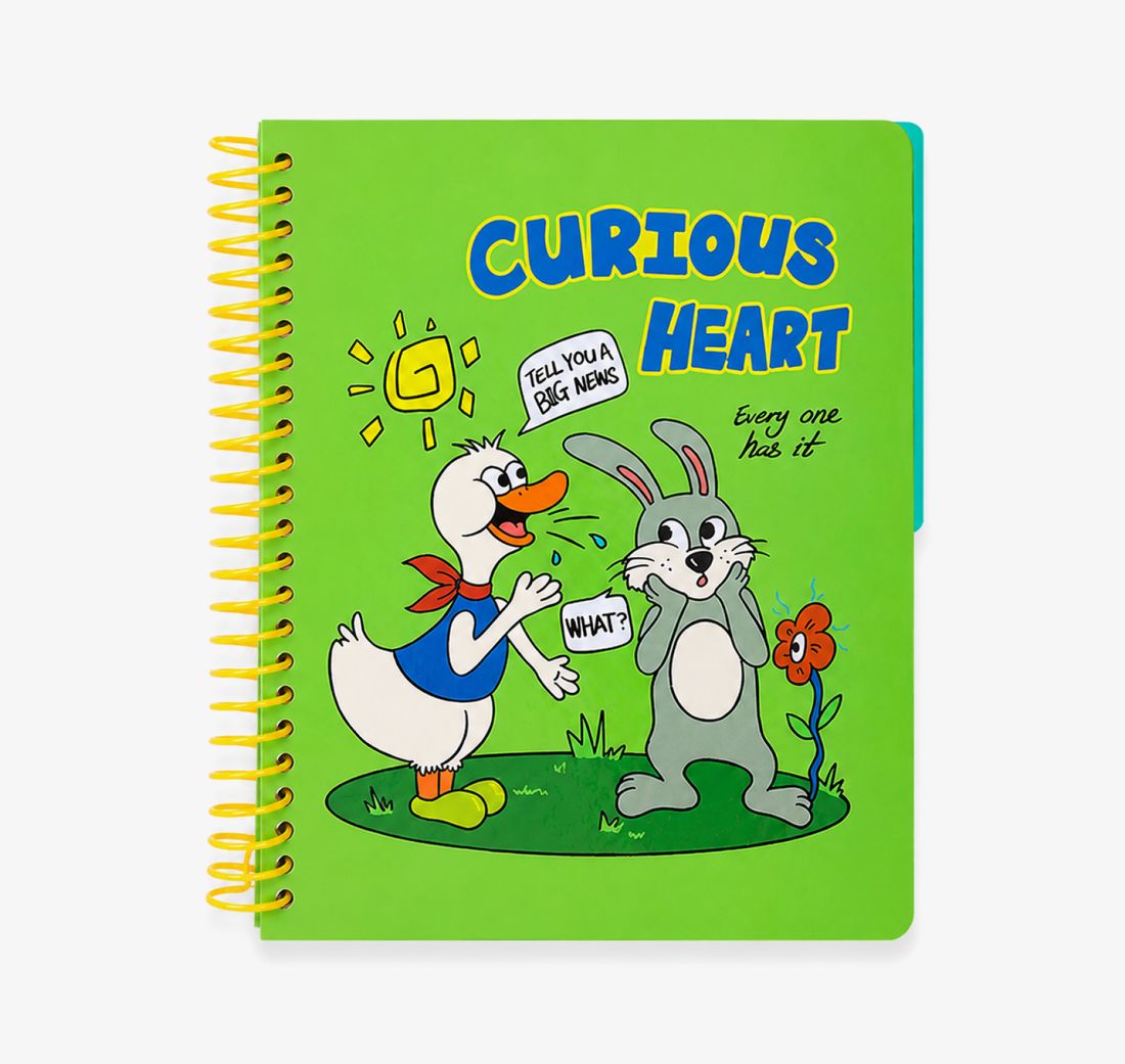 A5 Spiral Notebook with Perforated Pages by inrik - aesthetic stationery and journaling supplies at Lumiyear