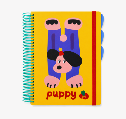 A4 Spiral Notebook with Elastic Band by inrik - aesthetic stationery and journaling supplies at Lumiyear