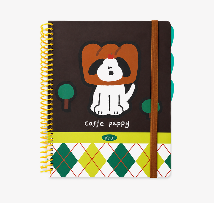 A4 Spiral Notebook with Elastic Band by inrik - aesthetic stationery and journaling supplies at Lumiyear
