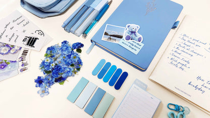 Premium Aesthetic Blue Stationery & Journaling Gift Set