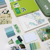 Green Stationery Set