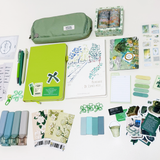Green Stationery Set