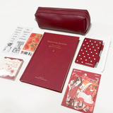 Aesthetic Bordeaux Red Gratitude Journal Gift Set