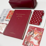 Aesthetic Bordeaux Red Gratitude Journal Gift Set