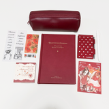 Aesthetic Bordeaux Red Gratitude Journal Gift Set