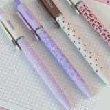 Star Marker Gel Pen Dot & Leopard Series (2 Pcs Set)